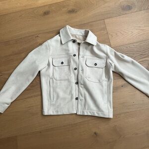 Zara Beige Button-Up Jacket